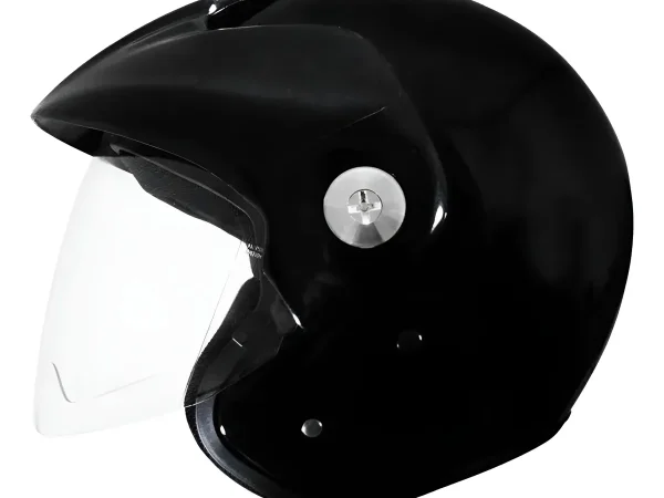Casco abierto ZEUS negro brillante