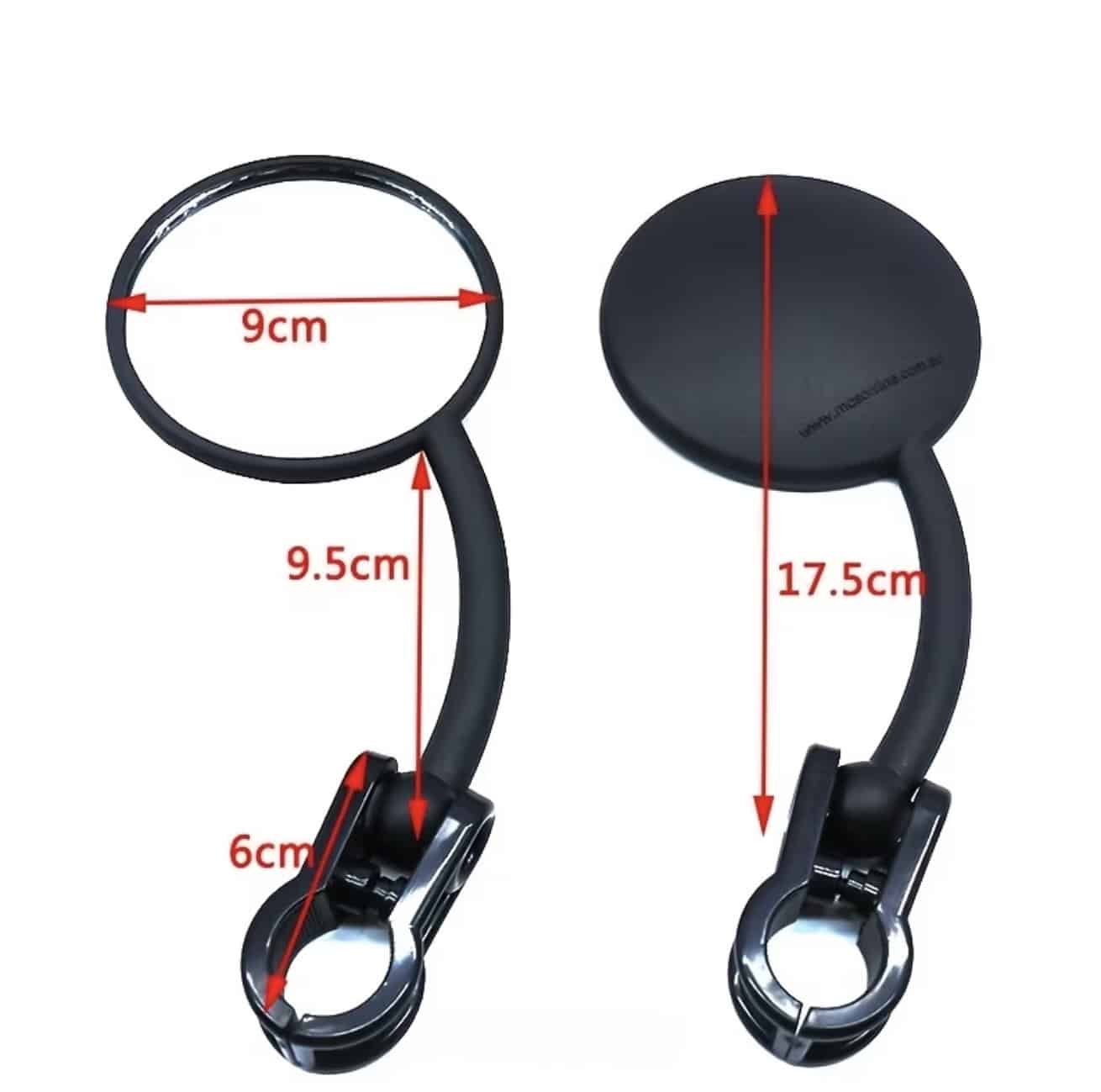 Espejos tipo EMGO “Fantasma” para motocicleta - Imagen 4